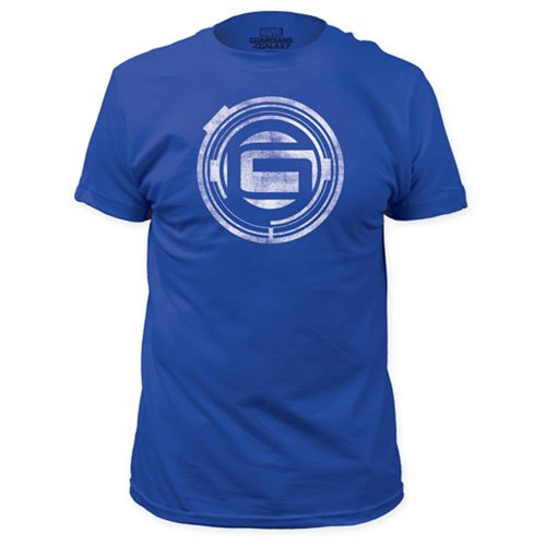 Guardians of the Galaxy Distressed Logo Blue T-Shirt